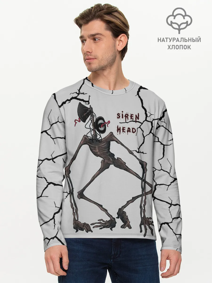 Мужской лонгслив базовый / Horror | Сиреноголовый