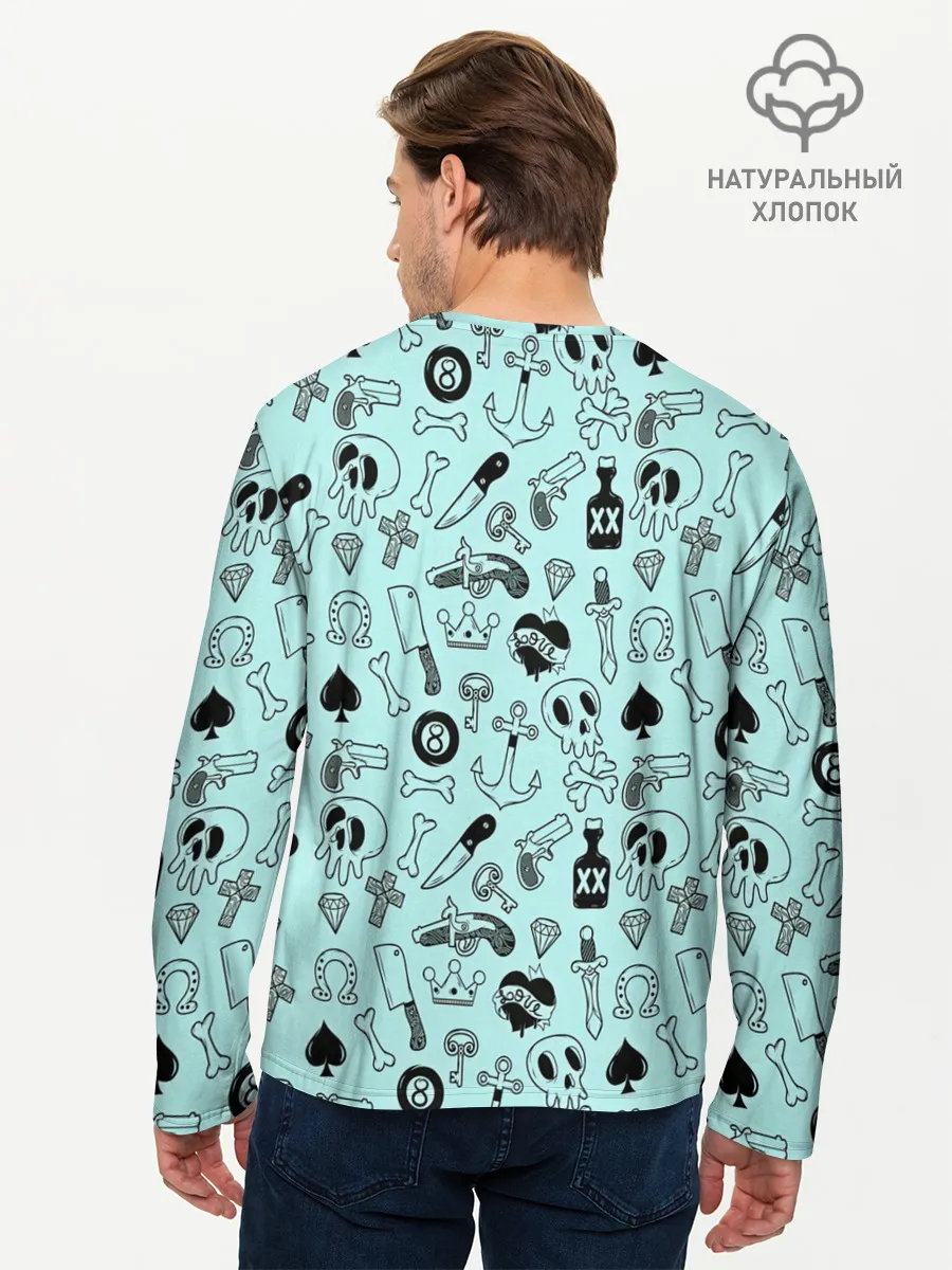 Мужской лонгслив базовый / SkullS