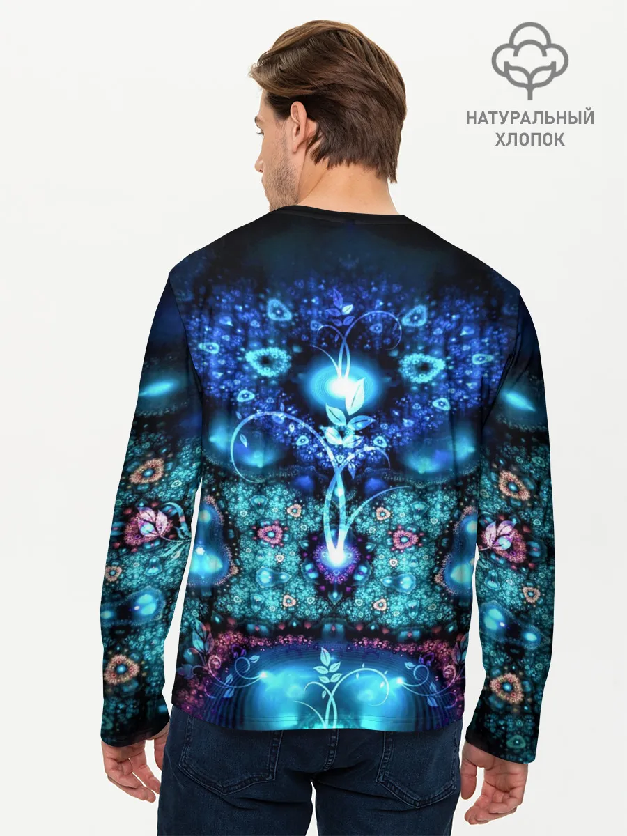 Мужской лонгслив базовый / Источник жизни