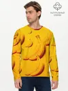 Мужской лонгслив базовый / бананы