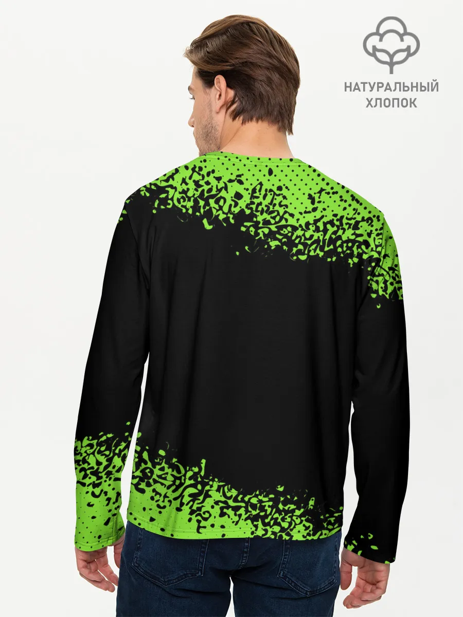 Мужской лонгслив базовый / Пивозавр - Краска