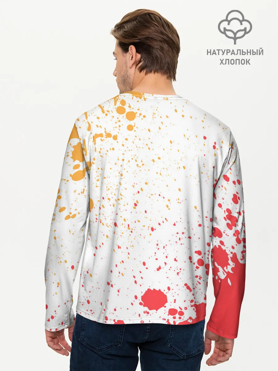 Мужской лонгслив базовый / Pop It - Rocket - Paint