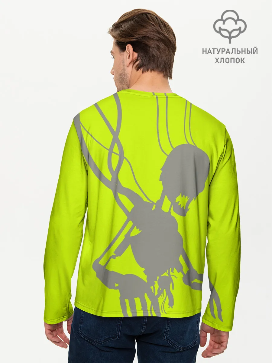 Мужской лонгслив базовый / Силуэт злого духа