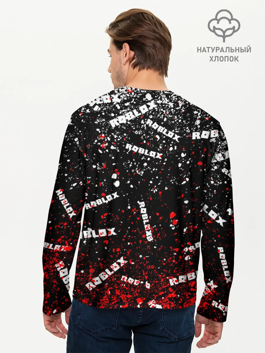 Мужской лонгслив базовый / Roblox piggy/Свинка Пигги.