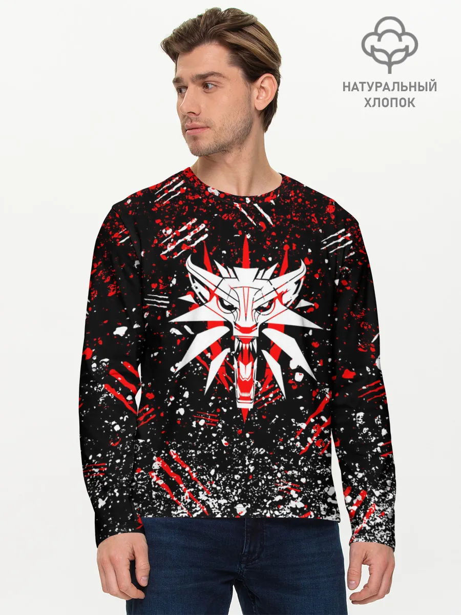 Мужской лонгслив базовый / The Witcher