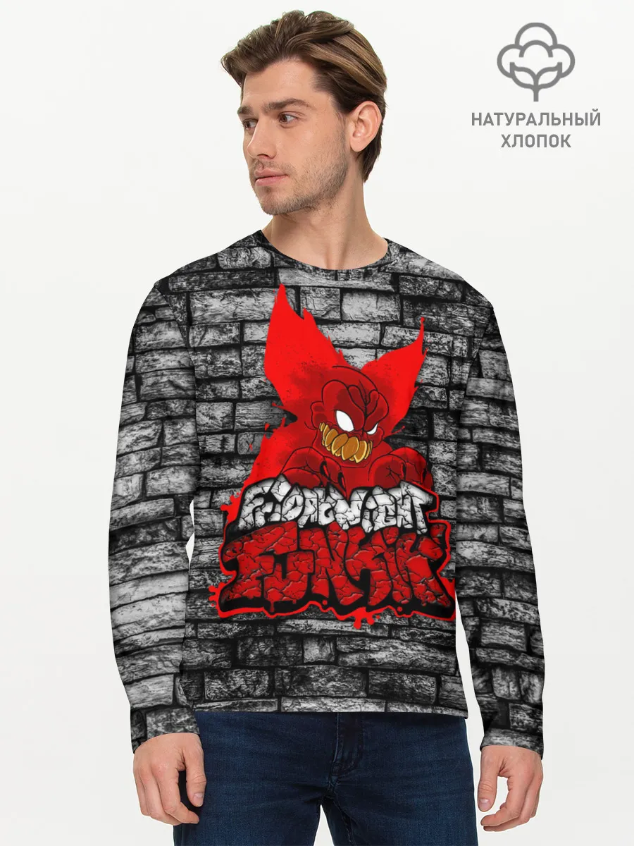 Мужской лонгслив базовый / Friday Night Funkin TrickyWall