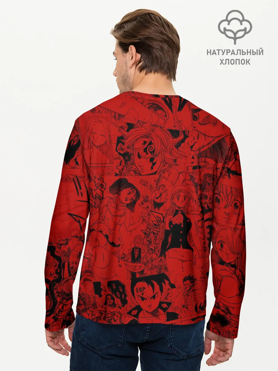 Мужской лонгслив базовый / Мелиодас, Meliodas