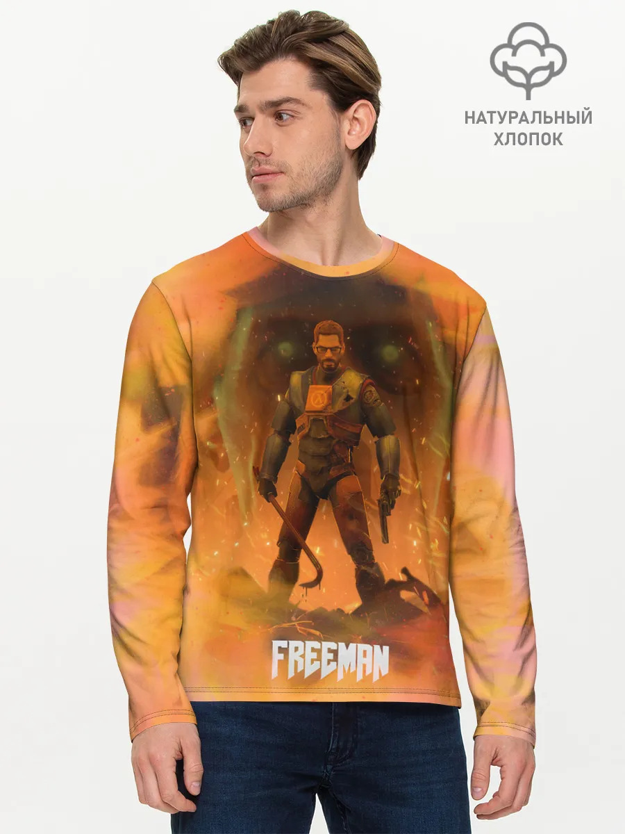 Мужской лонгслив базовый / FREEMAN | GMAN | HALF-LIFE