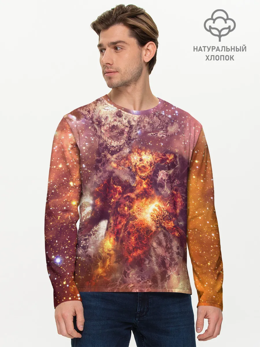 Мужской лонгслив базовый / ДЬЯВОЛ | GALAXY DIABLO