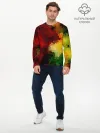 Мужской лонгслив базовый / Абстрактная мазаика витраж
