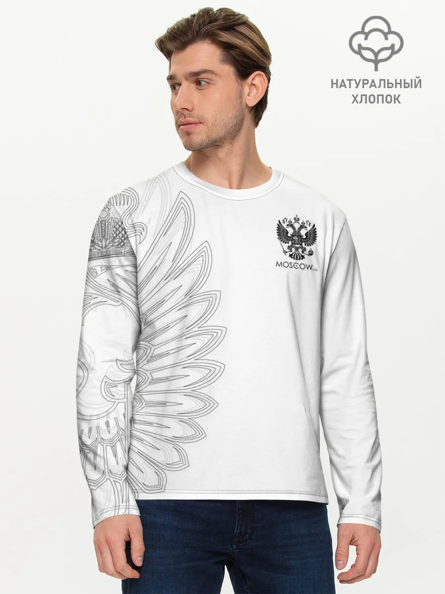 Мужской лонгслив базовый / Russia | MSKSide Colorless