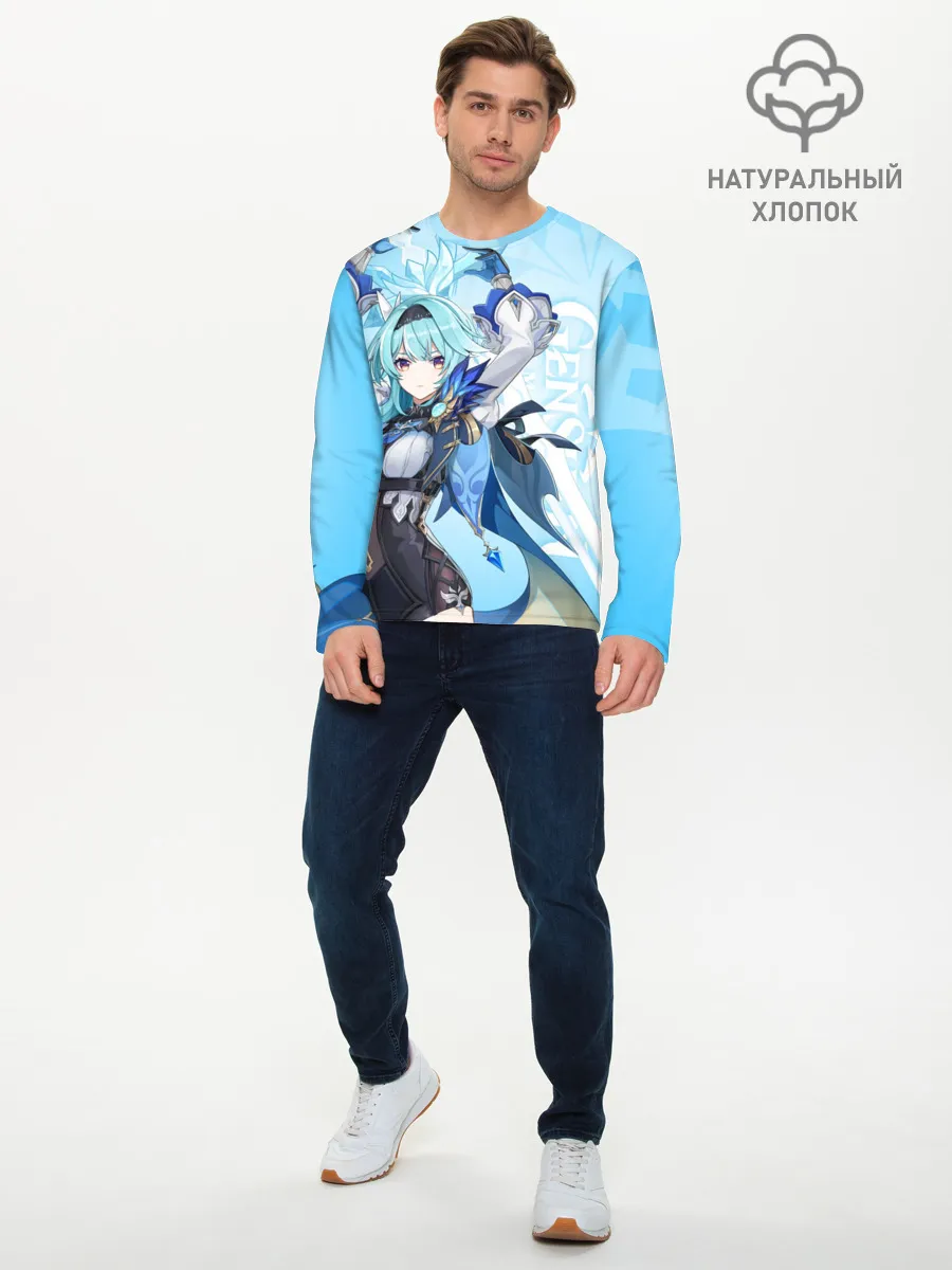 Мужской лонгслив базовый / Genshin Impact, Эола
