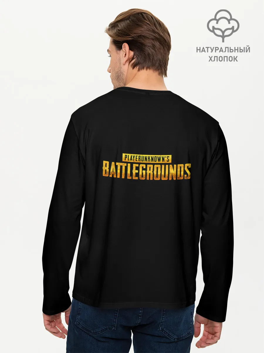 Мужской лонгслив базовый / PUBG | 18+