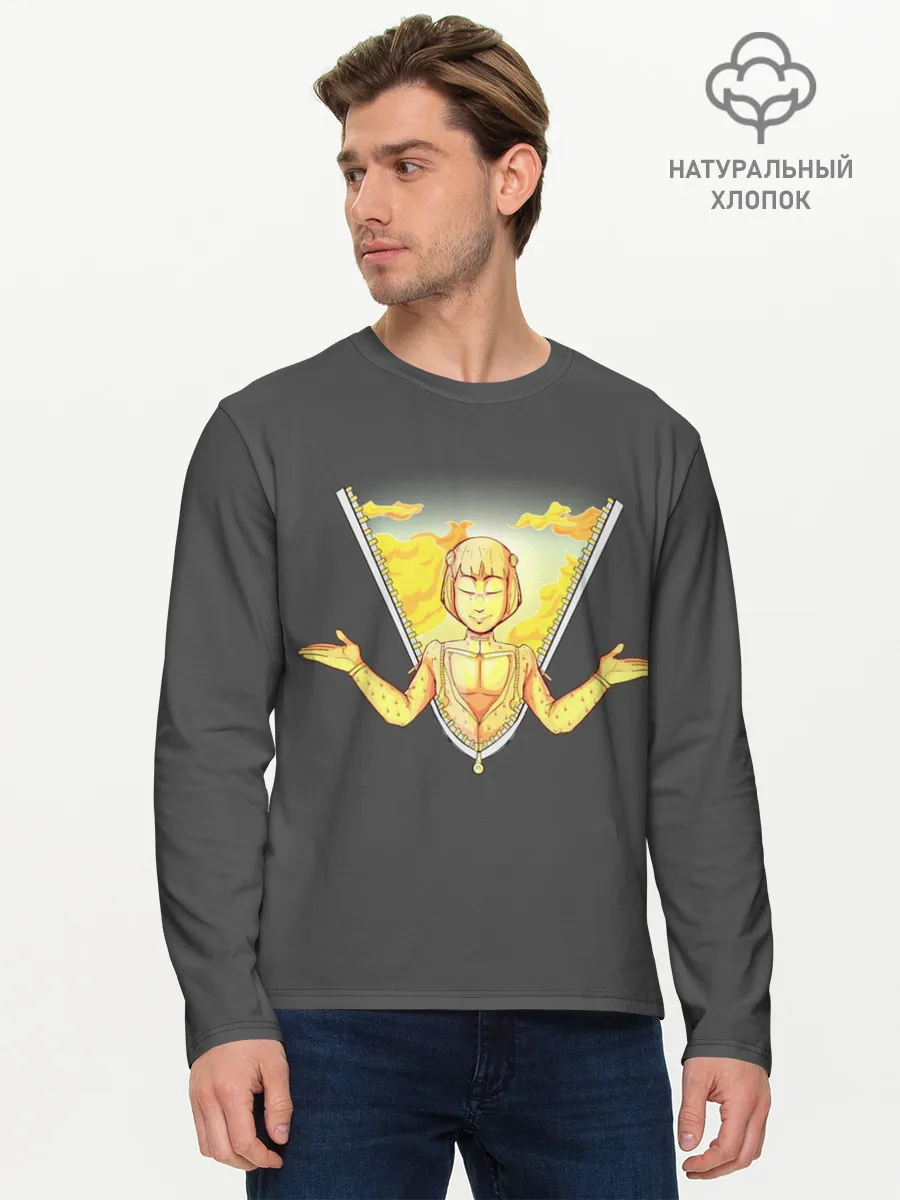Мужской лонгслив базовый / Прощай, Бруно. JoJo