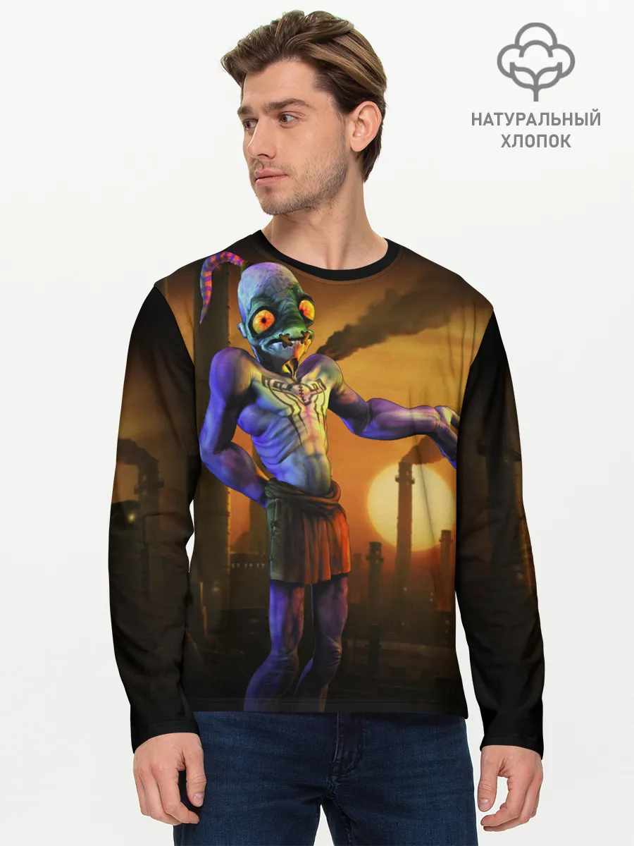Мужской лонгслив базовый / Oddworld