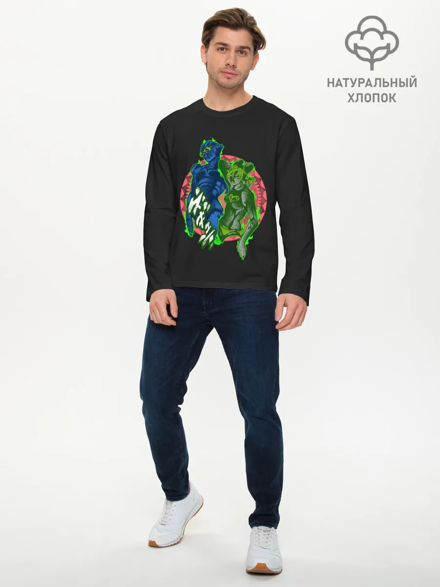 Мужской лонгслив базовый / Stone Ocean. JoJo