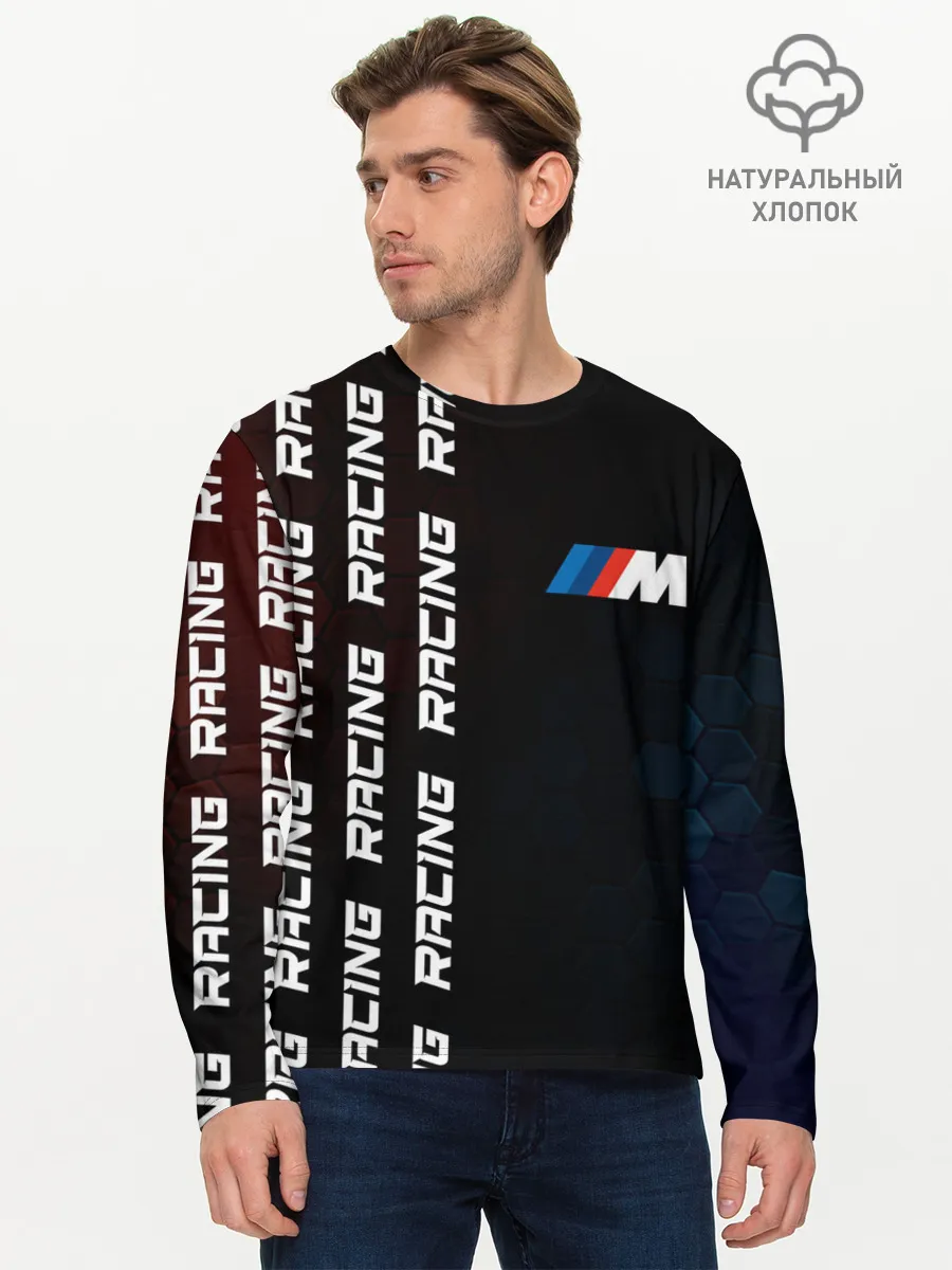 Мужской лонгслив базовый / BMW - Racing
