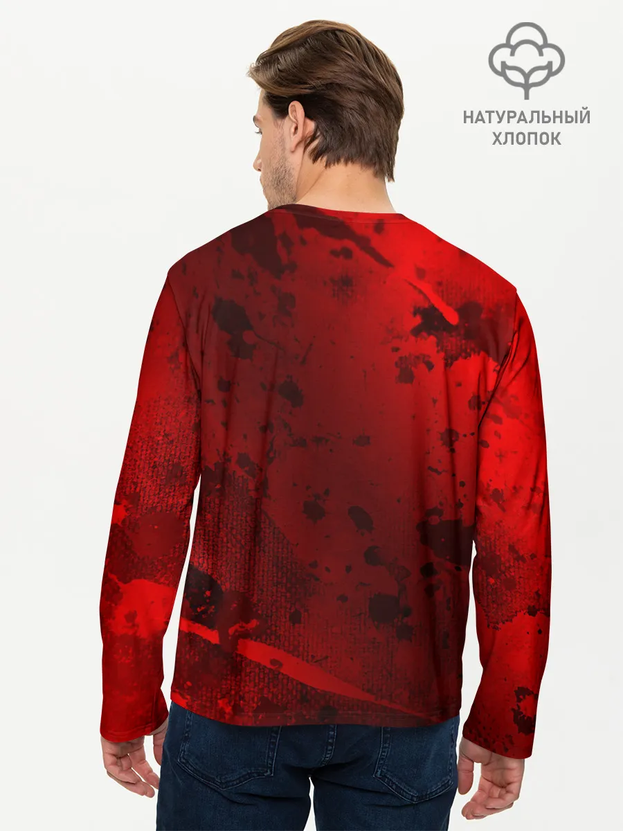Мужской лонгслив базовый / USSR - Серп и Молот - Краска