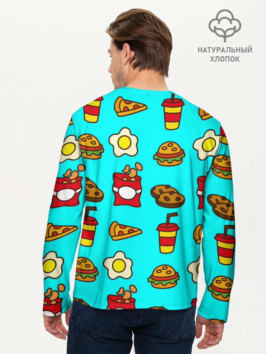 Мужской лонгслив базовый / Вкусняхи из Макдака!