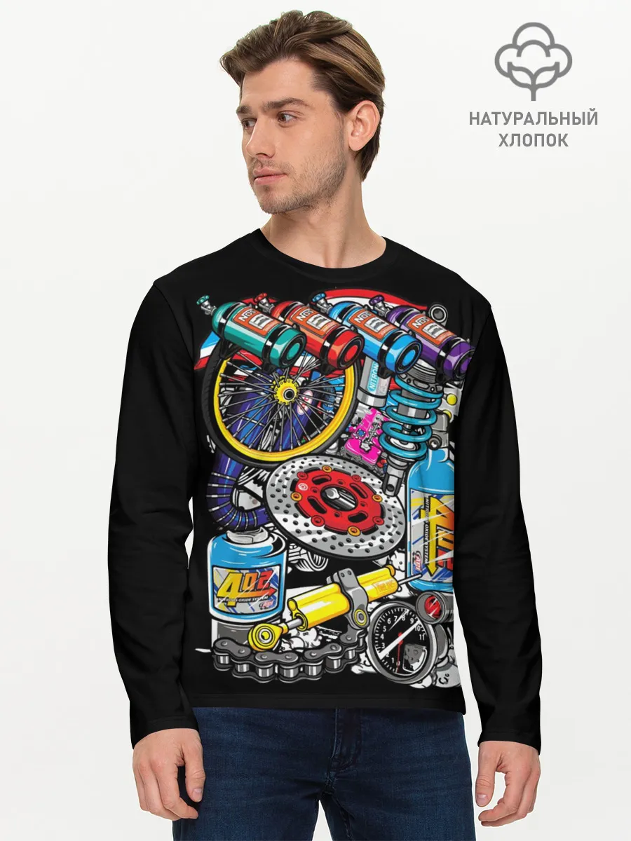 Мужской лонгслив базовый / Gas Garage