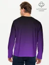Мужской лонгслив базовый / Ночной градиент | Фиолетовый