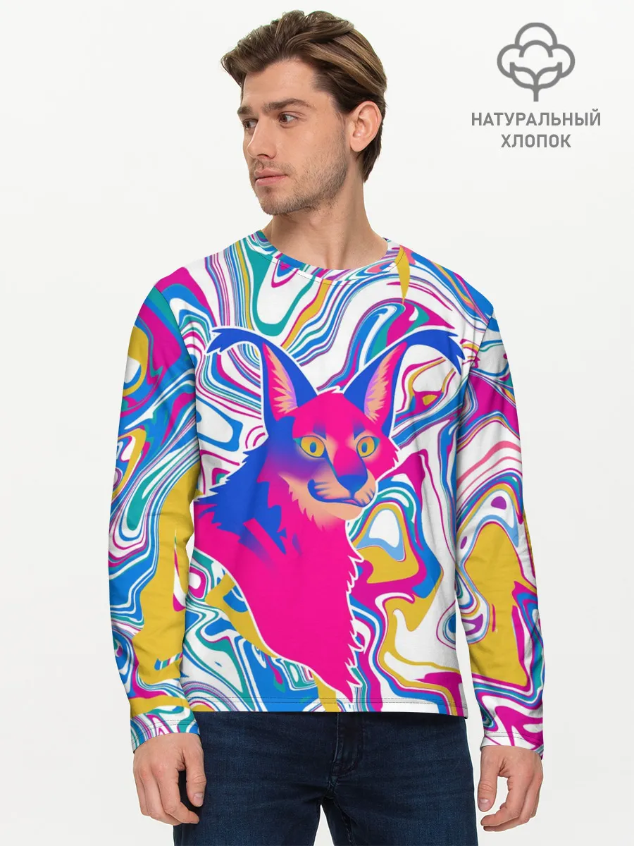 Мужской лонгслив базовый / Floppa Art