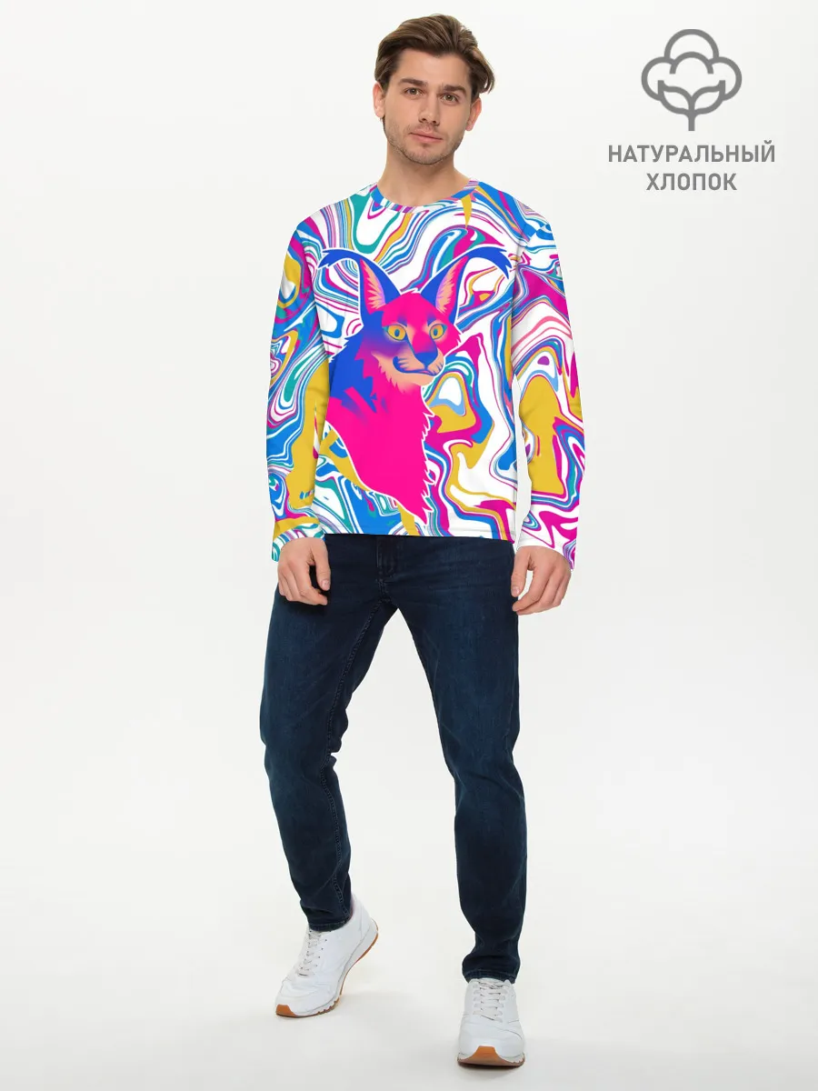 Мужской лонгслив базовый / Floppa Art