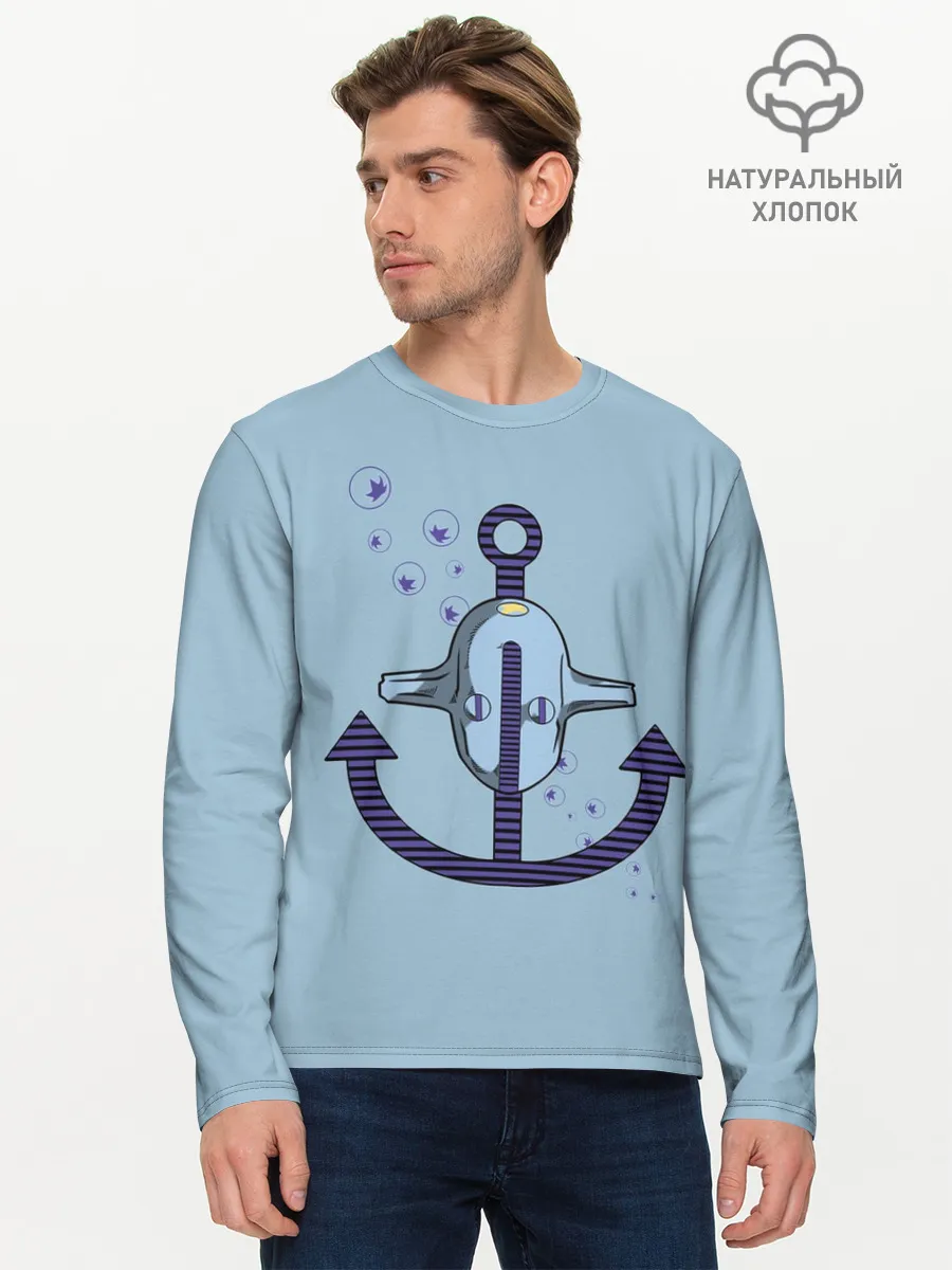 Мужской лонгслив базовый / Soft & Wet. JoJo