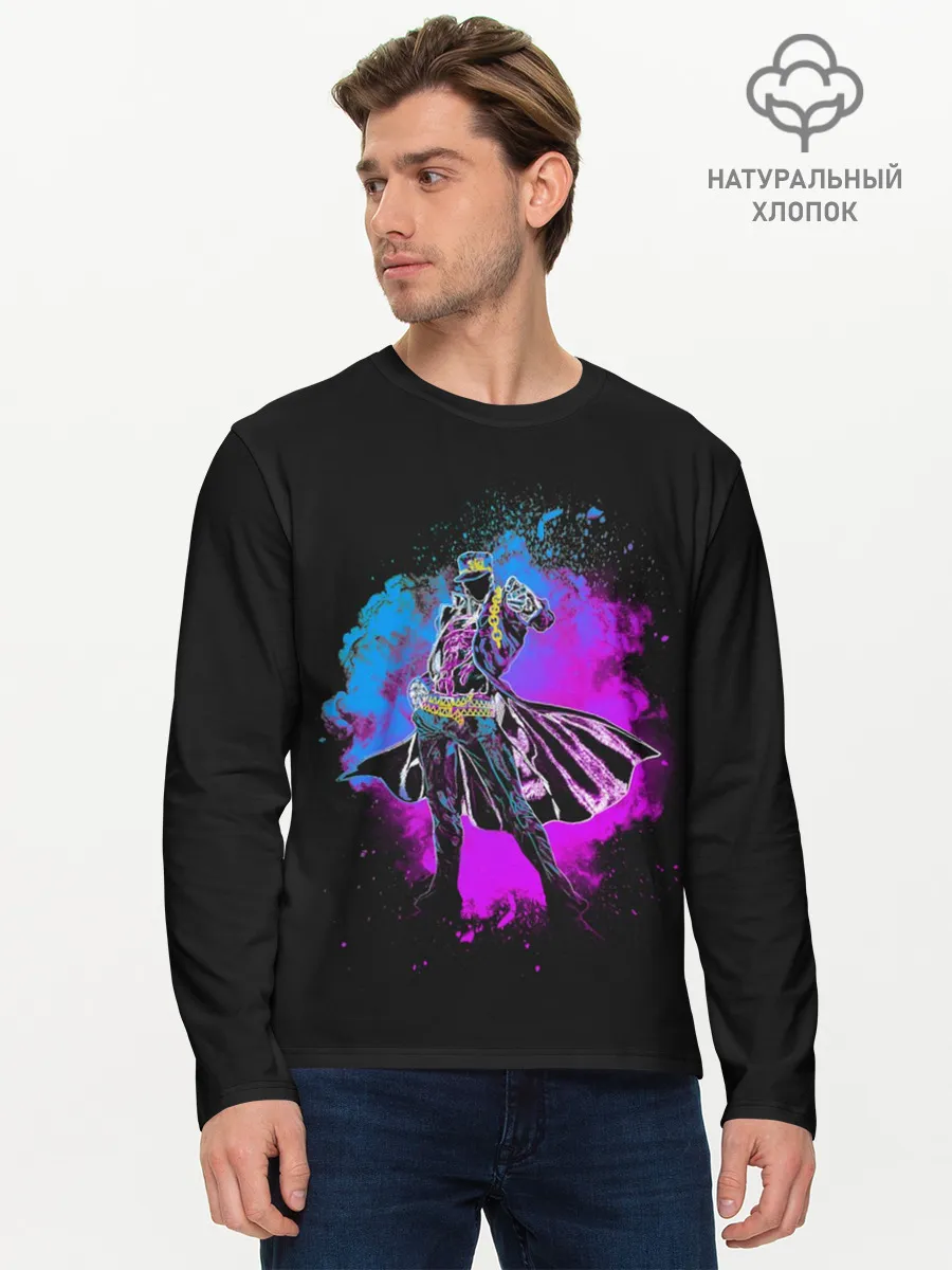 Мужской лонгслив базовый / Stardust Crusaders