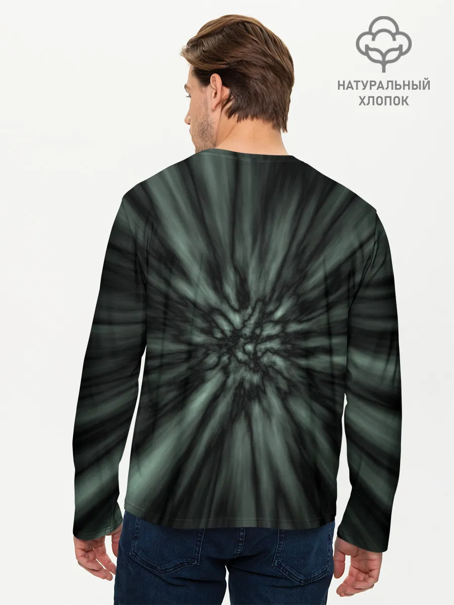 Мужской лонгслив базовый / Глубокая пустота