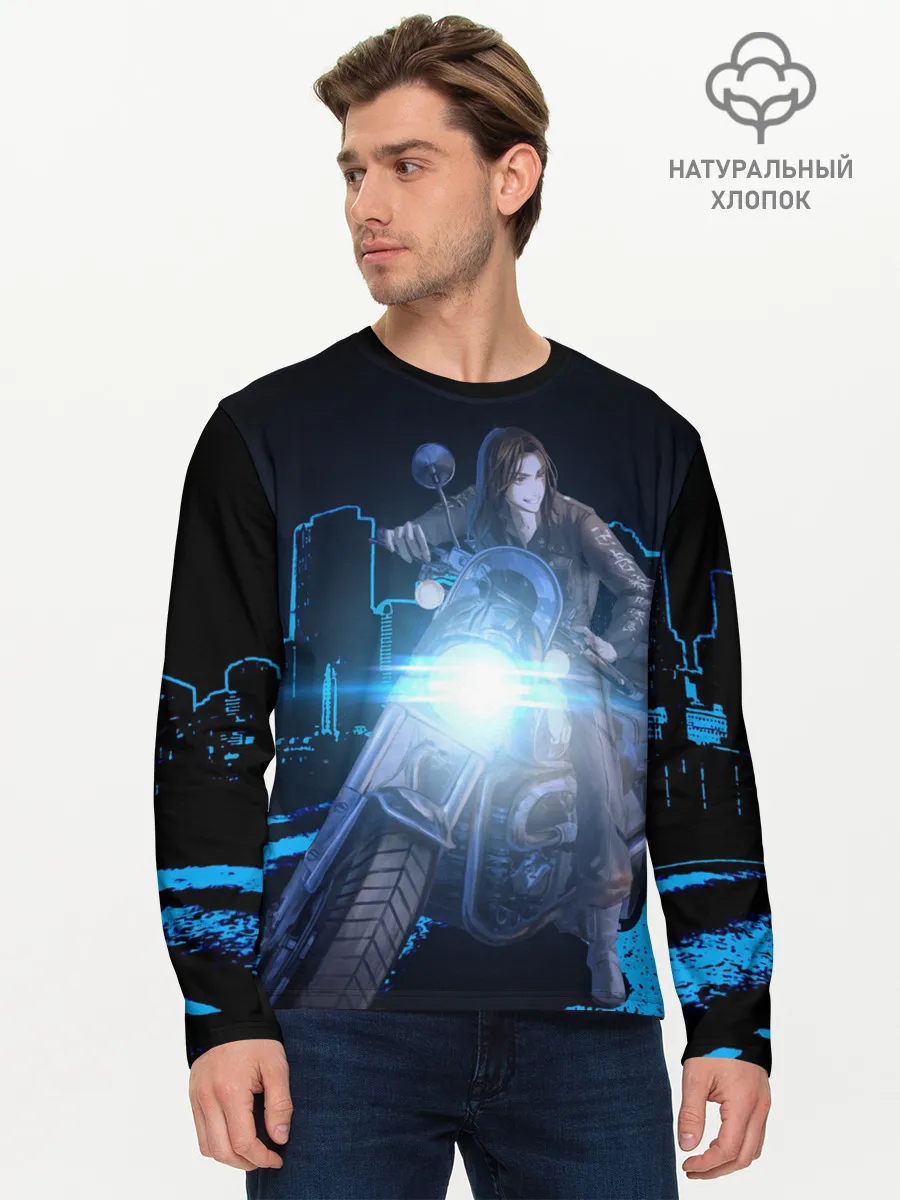 Мужской лонгслив базовый / Баджи На Байке