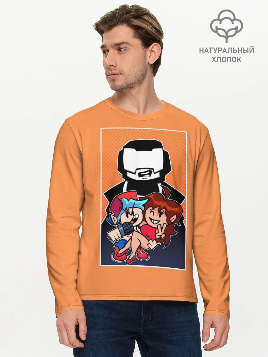 Мужской лонгслив базовый / Boyfriend, Girlfriend, Tankman