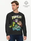 Мужской лонгслив базовый / Черепашки Франкенштейны