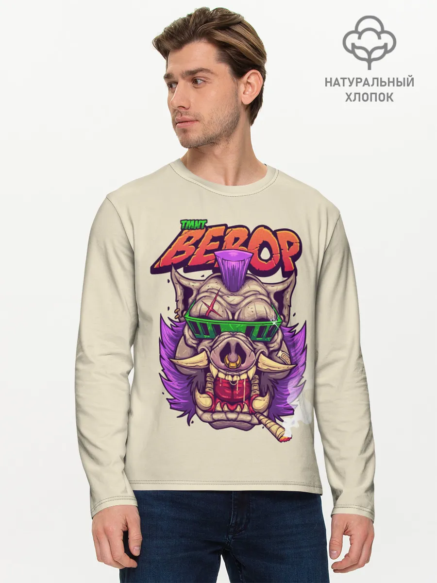 Мужской лонгслив базовый / Злой Бибоп