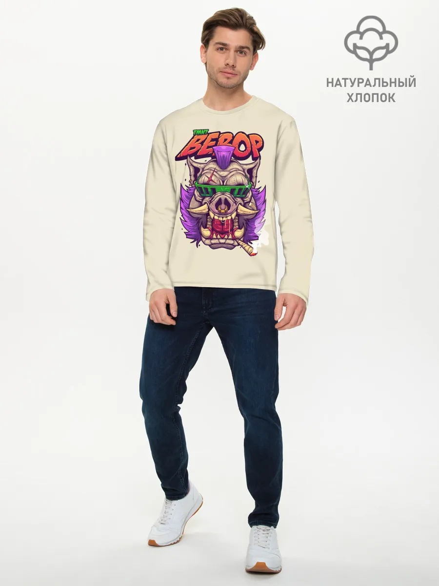 Мужской лонгслив базовый / Злой Бибоп