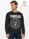 Мужской лонгслив базовый / Ramones x TMNT