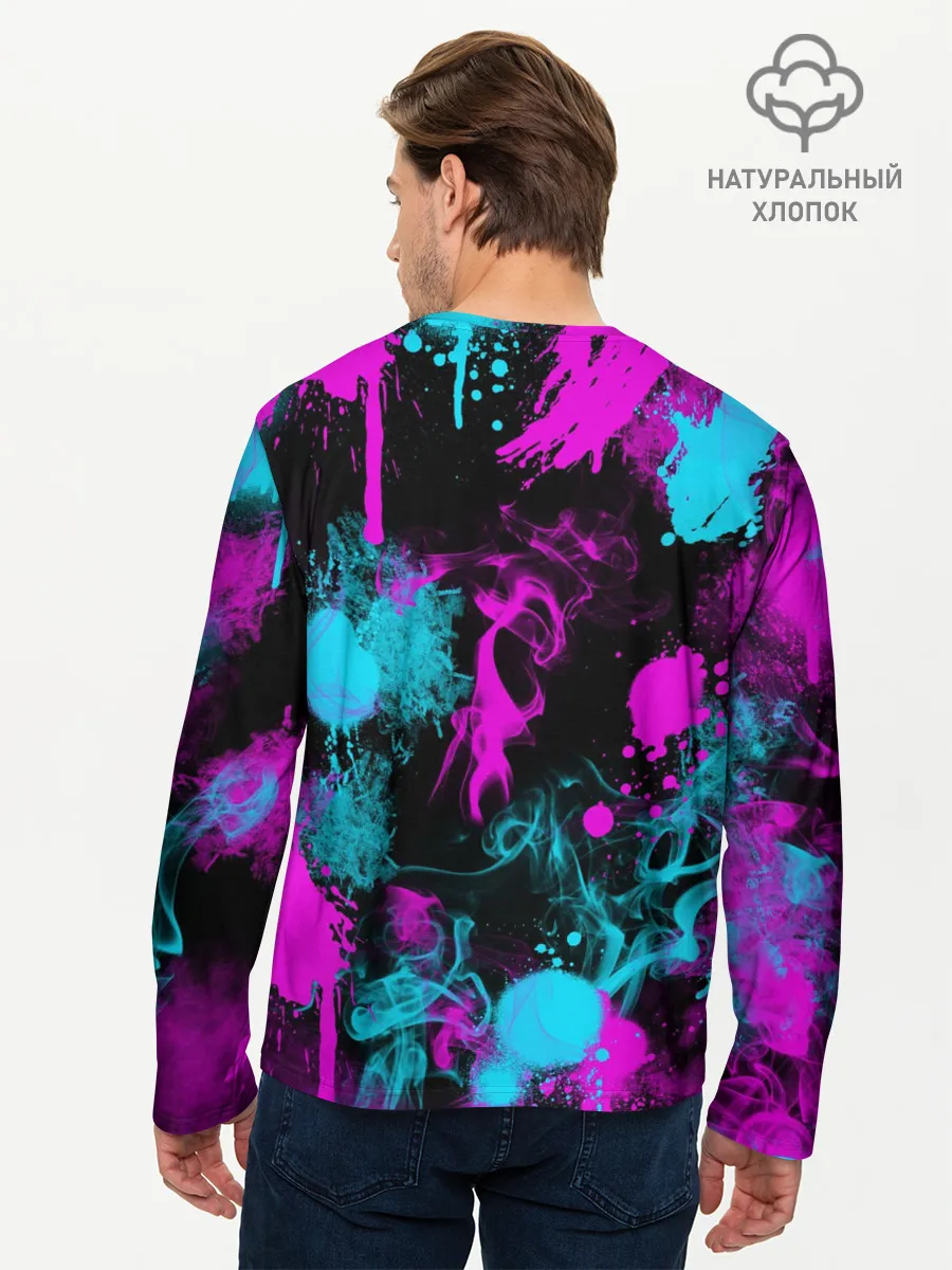 Мужской лонгслив базовый / FREE FIRE NEON