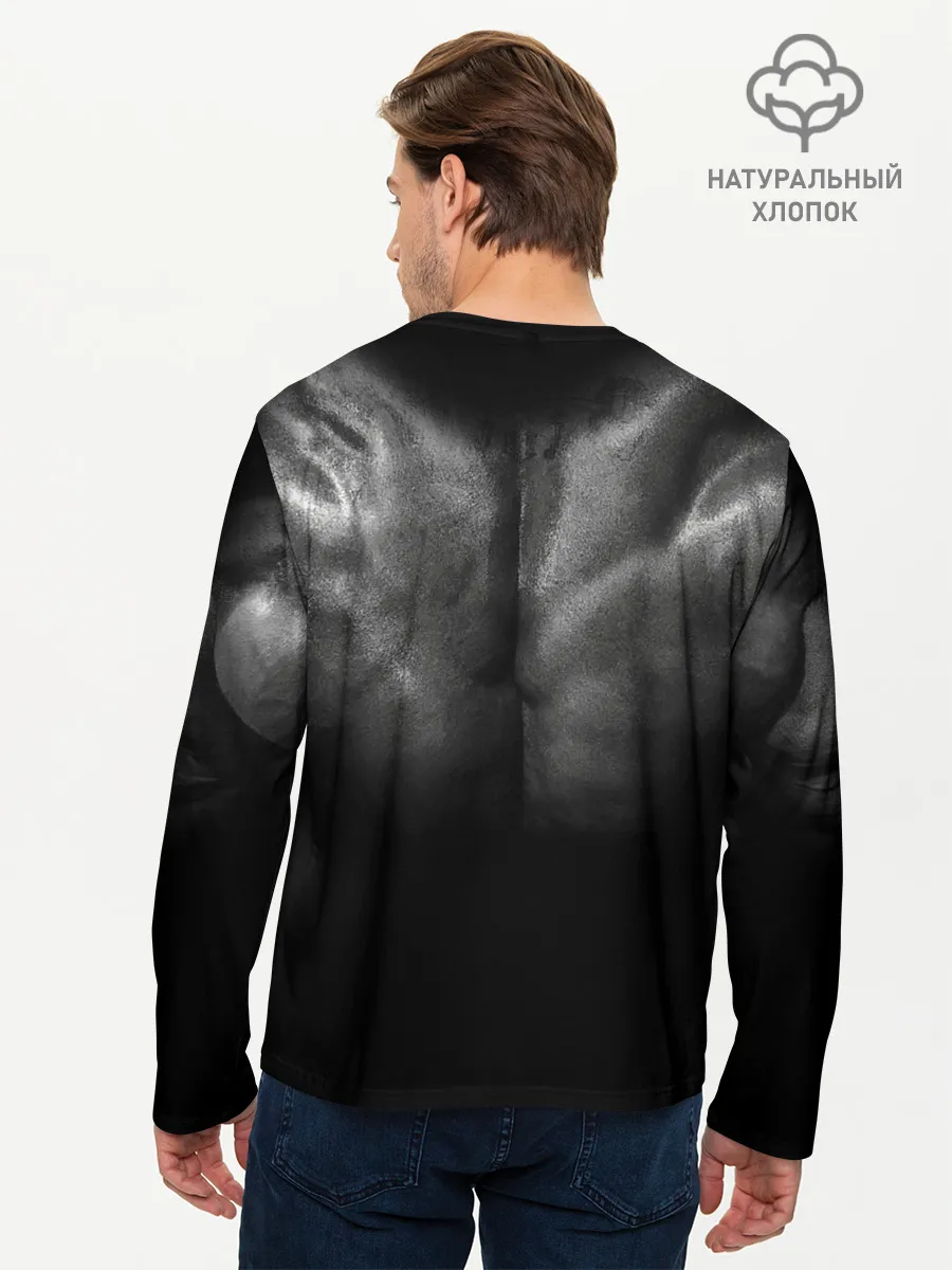 Мужской лонгслив базовый / Боль временна триумф вечен