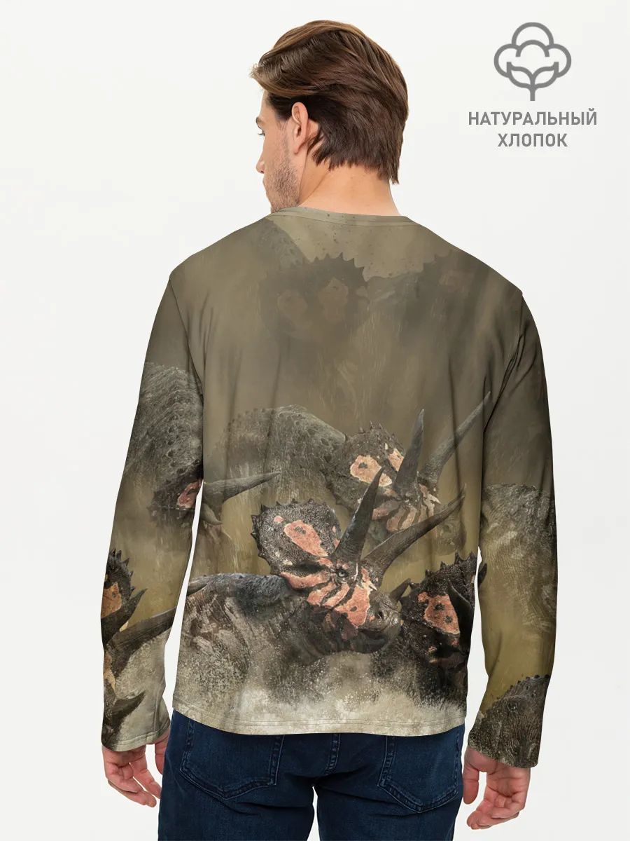 Мужской лонгслив базовый / Jurassic World | Мир Юрского Периода