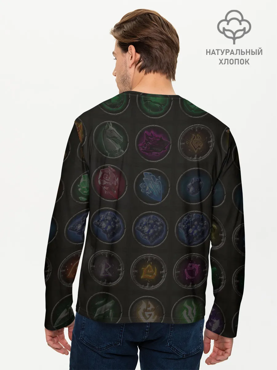 Мужской лонгслив базовый / Руны | Darksiders 3