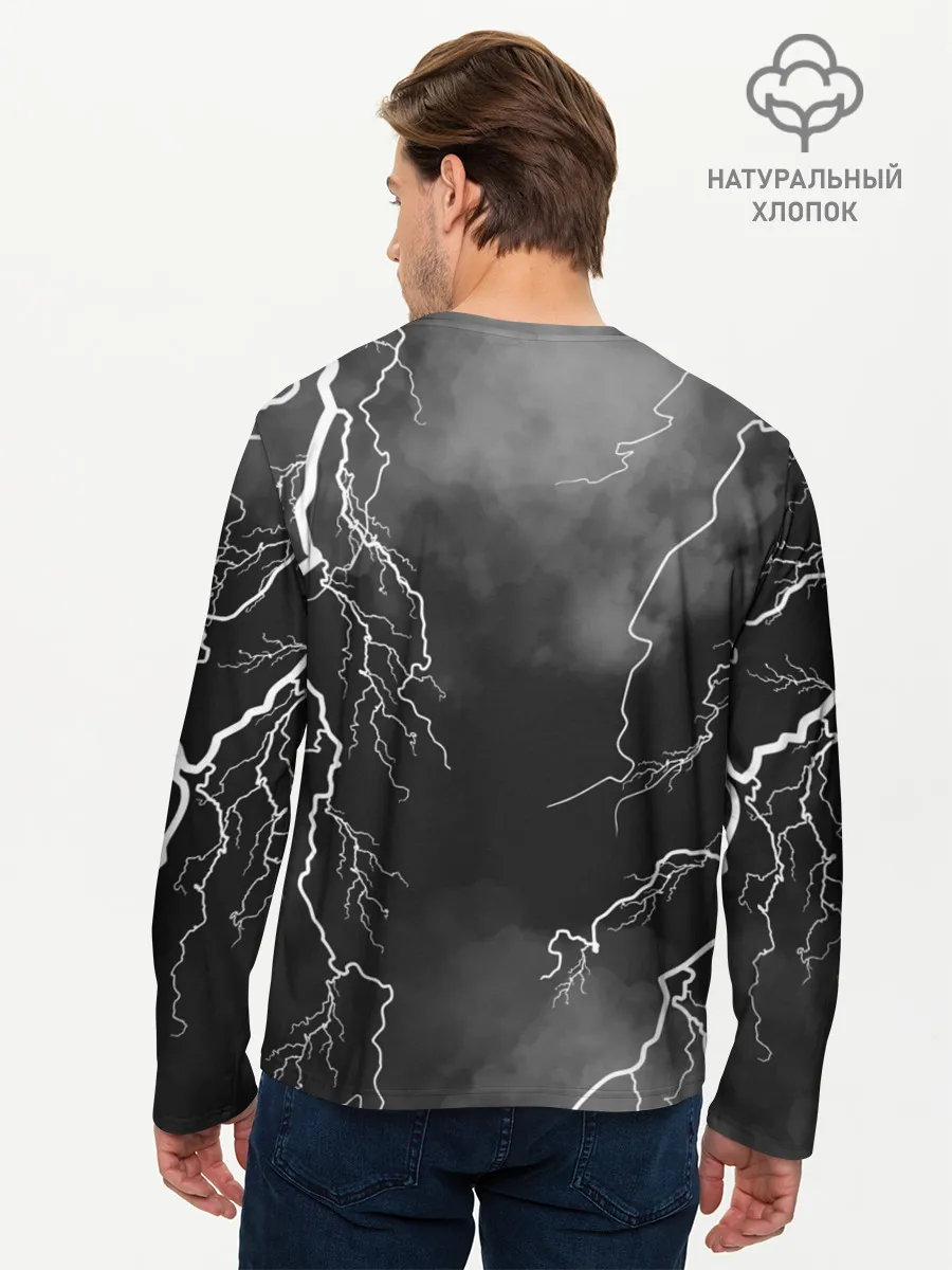 Мужской лонгслив базовый / КОРОЛЬ И ШУТ | МОЛНИЯ