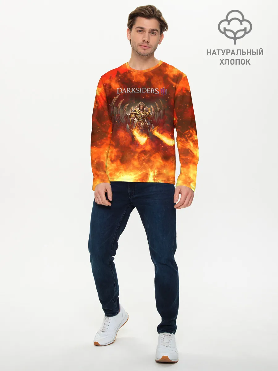 Мужской лонгслив базовый / Darksiders 3 | Гнев Войны 3