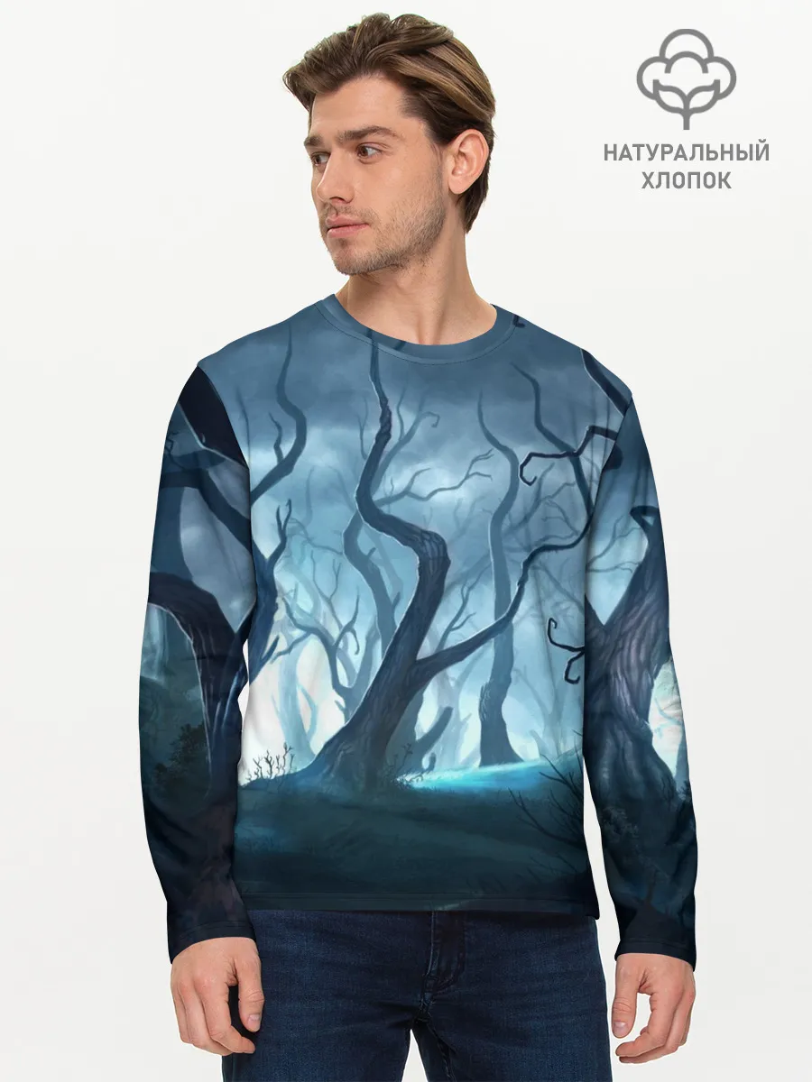 Мужской лонгслив базовый / ДРЕМУЧИЙ ЛЕС