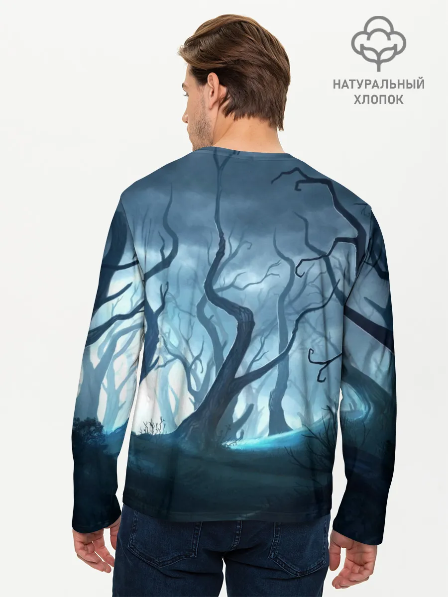 Мужской лонгслив базовый / ДРЕМУЧИЙ ЛЕС