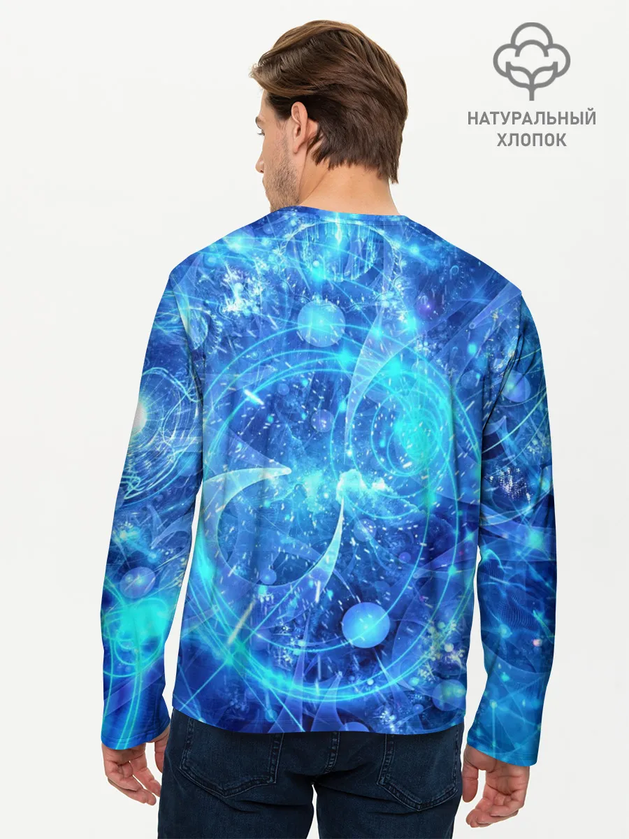 Мужской лонгслив базовый / Вибрация воздуха