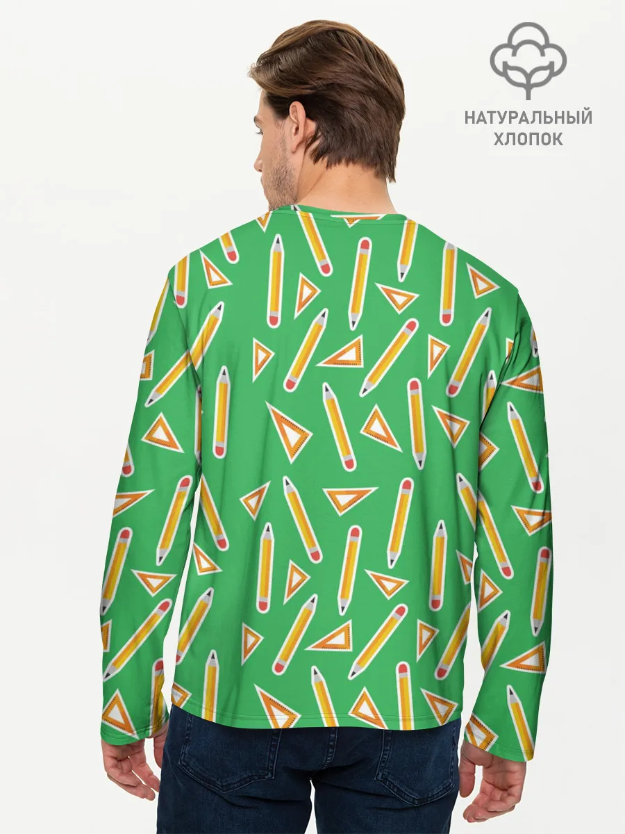 Мужской лонгслив базовый / Карандаш и линейка