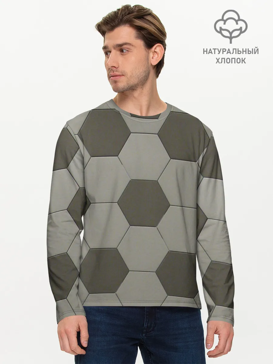 Мужской лонгслив базовый / ФУТБОЛЬНЫЙ МЯЧ