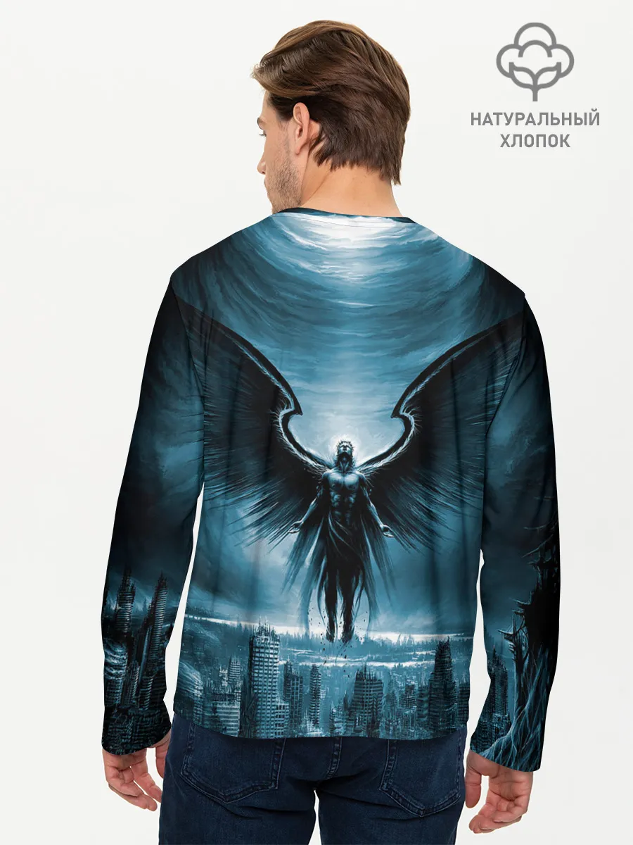 Мужской лонгслив базовый / Ангел