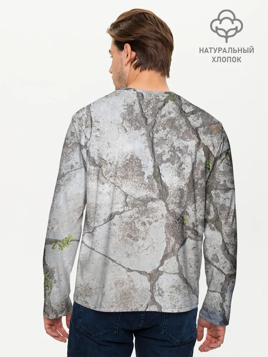 Мужской лонгслив базовый / Лунный камень