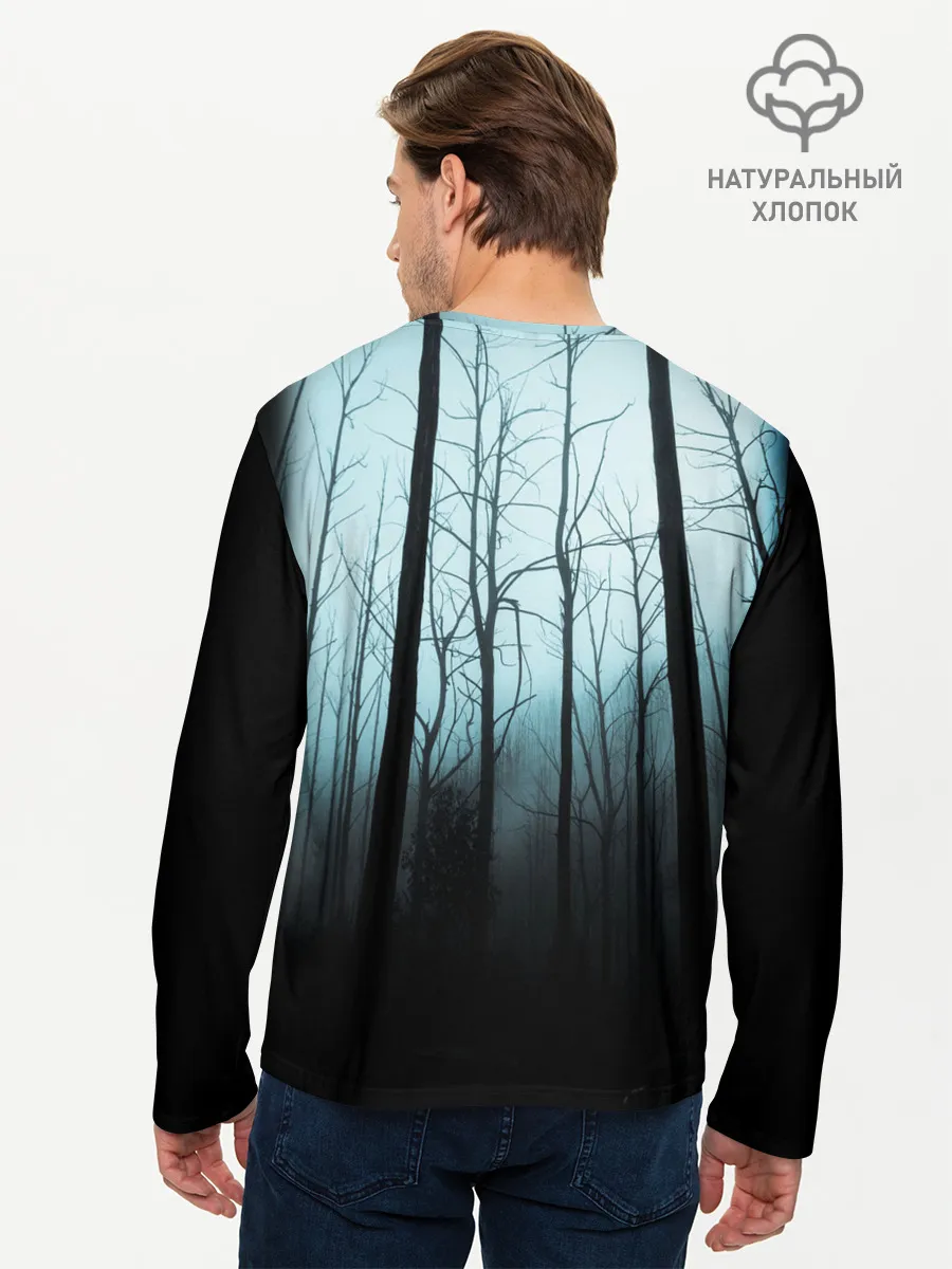Мужской лонгслив базовый / ЖУТКИЙ ЛЕС
